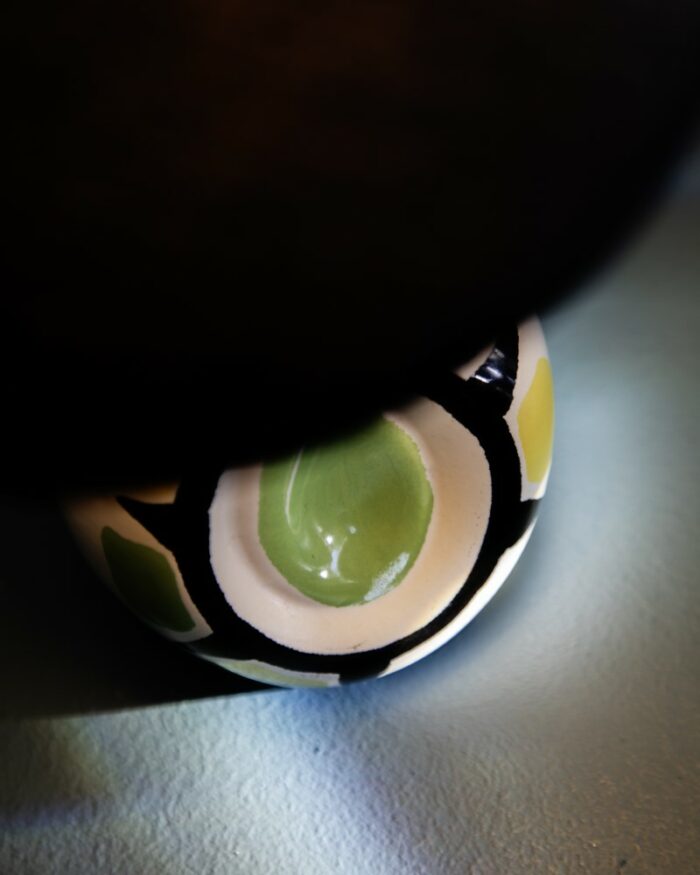 Lampe en céramique émaillée - années 50-60 – Image 3