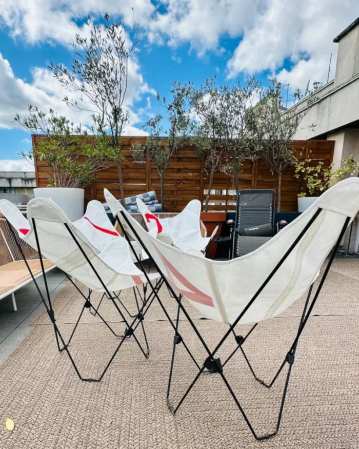 Lot de 4 fauteuils Papillon – Image 3