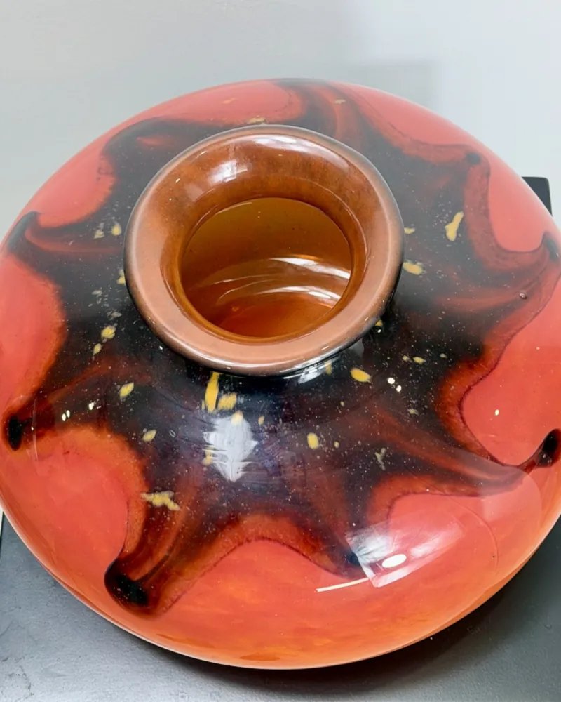 Vase Art Déco en verre - Schneider – Image 2